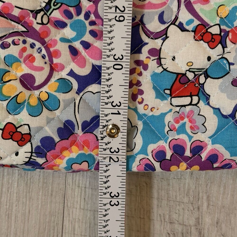 Vera Bradley Hello Kitty Paisley Triple Zip Hipster Crossbody Bag NWOT - Picture 12 of 16
